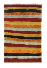 Persian Gabbeh Rug 3'5" x 5'3" (1.04 x 1.60 M)