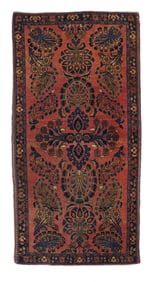 Antique Persian Mohajeran Sarouk Rug 2'6" x 5' (0.76 x 1.52 M)