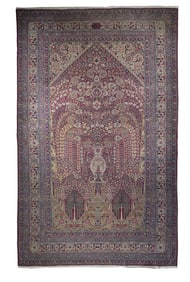 Antique Persian Lavar Kerman Rug 9'11" x 15'10" (3.02 x 4.83 M)