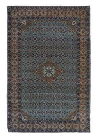 Antique Persian Tehran Rug 4'5" x 6'11" (1.35 x 2.11 M)