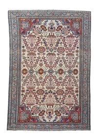 Antique Persian Malayer Rug 4'2" x 6'6" (1.27 x 1.98 M)