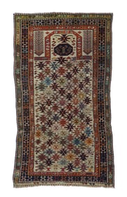 Antique Caucasian Shirvan Rug 3'1" x 5'5" (0.94 x 1.65 M)