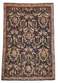 Antique Persian Farahan Rug 4'7" x 7' (1.40 x 2.13 M)