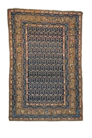 Antique Persian Malayer Rug 4' x 6'1" (1.22 x 1.85 M)