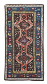 Antique Caucasian Gharabagh Rug 3'6" x 6'10" (1.07 x 2.08 M)