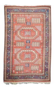 Antique Caucasian Kazak Rug 5'5" x 8'6" (1.65 x 2.59 M)