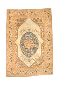 Antique Persian Haji Jalili Tabriz Rug 3'10" x 5'7" (1.17 x 1.70 M)