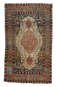 Antique Persian Farahan Sarouk Rug 4' x 6'10" (1.22 x 2.08 M)