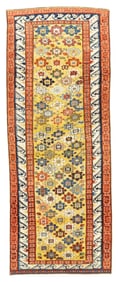 Antique Caucasian Zehour Rug 3'3" x 8'4" (0.99 x 2.54 M)