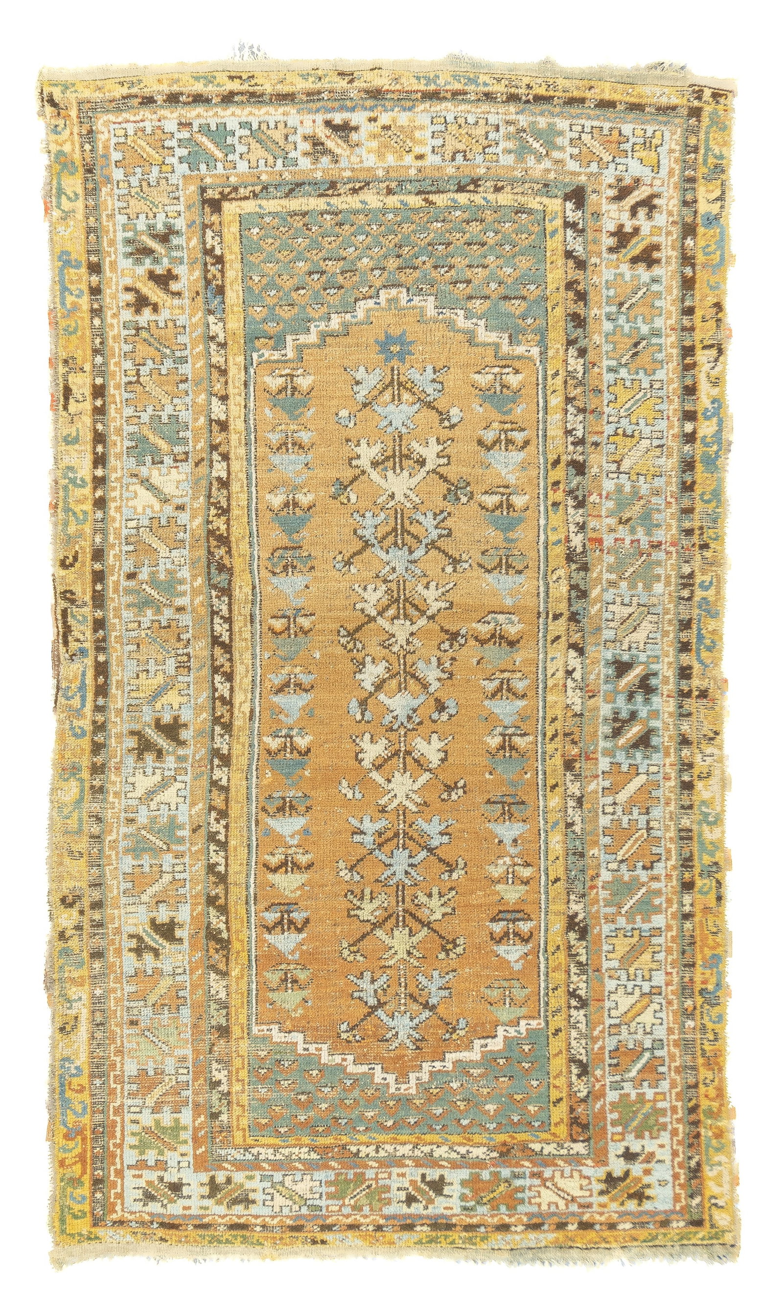 Antique Turkish Konia  Rug 3'11" x 6'10" (1.19 x 2.08  M) (1 of 5)