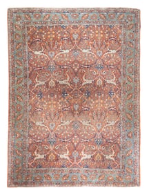 Antique Persian Tehran Rug 8'8" x 11'10" (2.64 x 3.61 M)