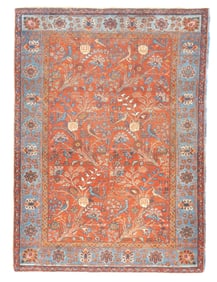 Antique Persian Malayer Rug 4'7" x 6'1" (1.40 x 1.85 M)
