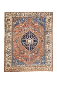 Antique Persian Serapi Rug 9'10" x 11'11" (3.00 x 3.63 M)