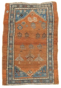 Antique Persian Bakhshayesh Rug 3' x 4'5" (0.91 x 1.35 M)