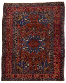 Antique Persian Malayer Rug 4'10" x 6'1" (1.47 x 1.85 M)