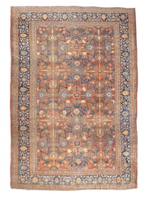 Antique Persian Farahan Farouk Rug 8'10" x 12'3" (2.69 x 3.73 M)