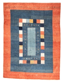 Vintage Persian Gabbeh Rug 7'5" x 10' (2.26 x 2.82 M)