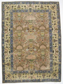 Antique Persian Tabriz Vase Design Rug 8'3" x 11'5" (2.51 x 3.48 M)