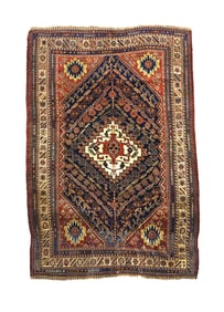 Antique Persian Qashqai Rug 4'11" x 7'4" (1.50 x 2.24 M)