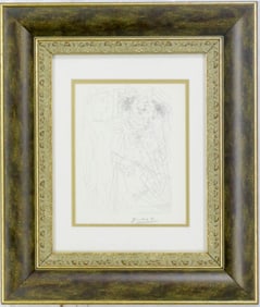 After Pablo Picasso  Rembrandt and Woman in a veil