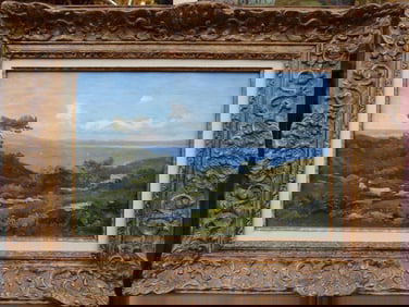 Emmanuel Lansyer (1835 - 1893) - Mediterranean Landscape, 1874