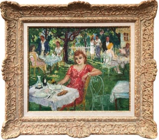 Marcel Cosson (1878 - 1956) - Lunch in the Countryside