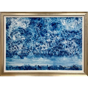 Kamran Khavarani In The Beginning Original Oil On Paper