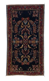 Antique Persian Mohajeran Sarouk Rug 2'5" x 4'9" (0.74 x 1.45 M)