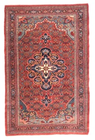Antique Persian Bidjar Rug 4'9" x 7'6" (1.45 x 2.29 M)