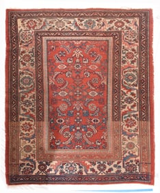 Antique Persian Malayer Rug 5'3" x 6'3" (1.60 x 1.91 M)