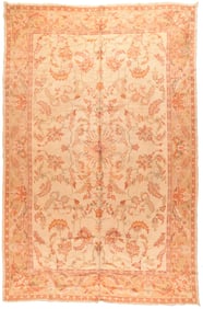 Antique Turkish Oushak Rug 9'5" x 15'9" (2.87 x 4.80 M)