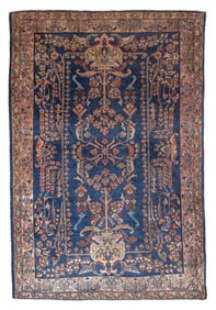Fine Antique Persian Mohajeran Sarouk Rug 4'3" x 6'5" (1.30 x 1.96 M)