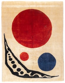 After Calder Contemporary Artistic Design Rug 4'10" x 6'6" (1.47 x 1.98 M)