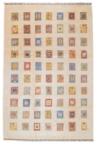 Fine Gabbeh Sheep Modern Rug 6'8" x 9'11" (2.03 x 3.02 M)