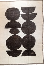 Vintage Moroccan Artistic Mid Century Rug 9'2" x 12'1" (2.79 x 3.68 M)