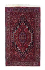 Vintage Persian Bijar Rug 4'6" x 8' (1.37 x 2.44 M)