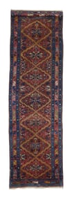 Antique Persian Karajeh Heriz Long Rug 3'9" x 9'7" (1.14 x 2.92 M)