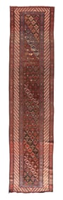 Antique Kurdish Long Rug 3'6" x 14' (1.07 x 4.27 M)