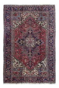 Vintage Persian Heriz Rug 6'7" x 9'8" (2.01 x 2.95 M)