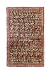 Antique Persian Farahan Rug 3'11" x 6'3" (1.19 x 1.91 M)