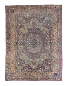 Antique Persian Lavar Kerman Rug 5'7" x 7'4" (1.70 x 2.24 M)