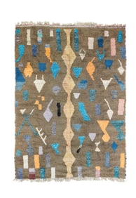 Vintage Morrocan Rug 5'9" x 7'10" (1.75 x 2.39 M)