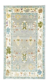 Turkish Oushak Rug 4'6" x 8' (1.37 x 2.44 M)