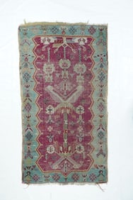 Antique Turkish Rug 3'1" x 5'8" (0.94 x 1.73 M)