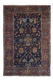 Antique Persian Sarouk Farahan Rug 3'3" x 4'11" (0.99 x 1.50 M)