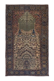 Antique Persian Farahan Sarouk Rug 3'9" x 6'3" (1.14 x 1.91 M)
