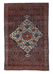 Antique Persian Farahan Sarouk Rug 3'2" x 4'8" (0.97 x 1.42 M)