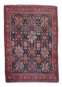 Antique Persian Bidjar Rug 4'7" x 6'8" (1.40 x 2.03 M)