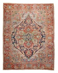 Antique Persian Heriz/Serapi Rug 8'10" x 11'4" (2.69 x 3.45 M)