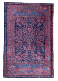 Antique Persian Manchester Kashan Rug 3'4" x 5' (1.02 x 1.52 M)